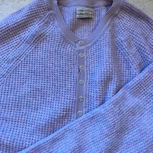 Urban Outfitter Purple Waffle Henley